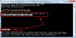 no partition found or selected for recovery testdisk