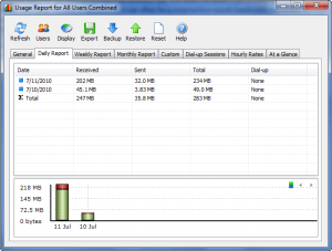 networx bandwidth monitor after 30 trail
