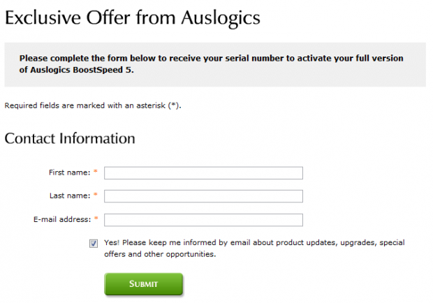 auslogics boostspeed 10 license key free
