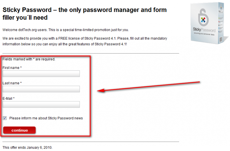 sticky password free
