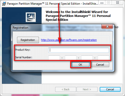 paragon partition manager free edition serial