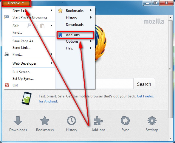 mozilla firefox add ons uninstall mozilla firefox add ons uninstall