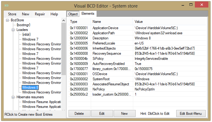 Windows Vista Bootloader Editor