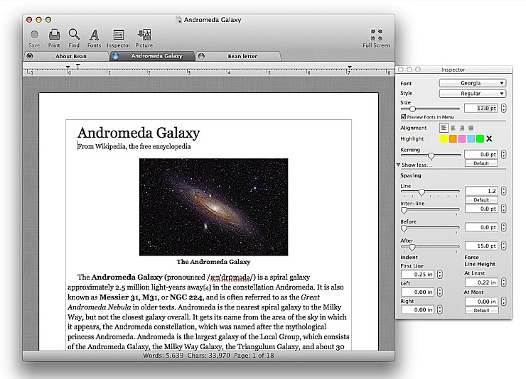 os x word insert page of pages