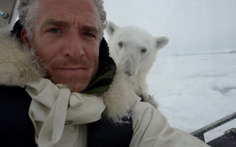 Man goes face-to-face with a hungry polar bear (and lives to tell about