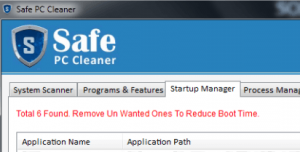 Safe PC Cleaner Free Screenshot