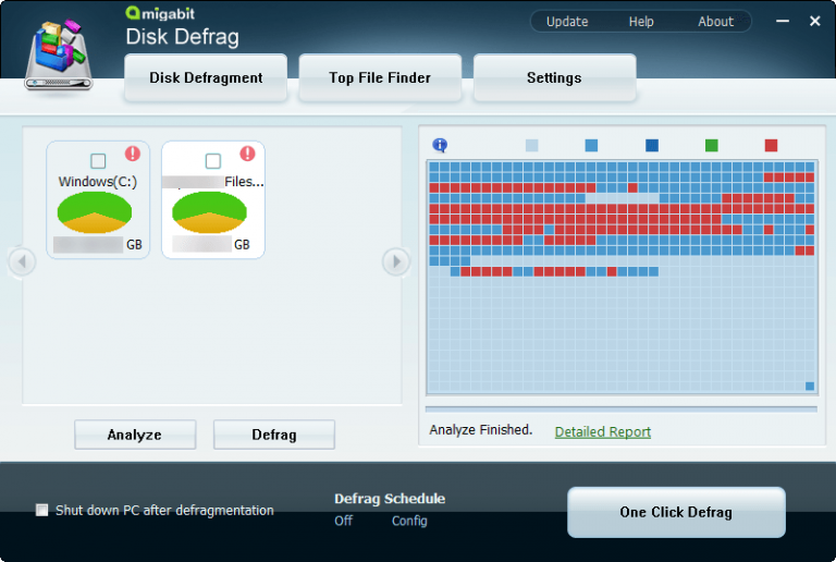 [Windows] Defrag your hard drive(s) and find large files with Amigabit ...