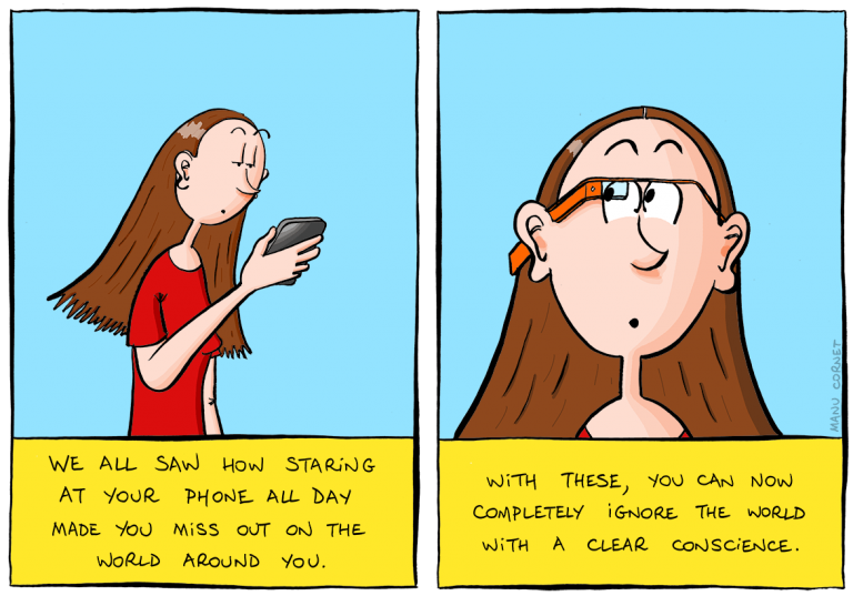 The advantage of Google Glass [Comic] | dotTech