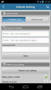 APP Lock setting the password