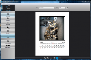 Calme image added to picture calendar