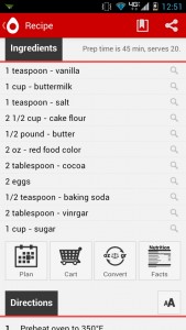 Recipe Search Cuisine page