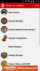 Recipe Search cuisine categories