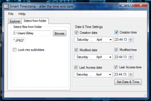Smart Timestamp folder and batch editor