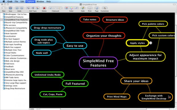 mac os x mind mapping software