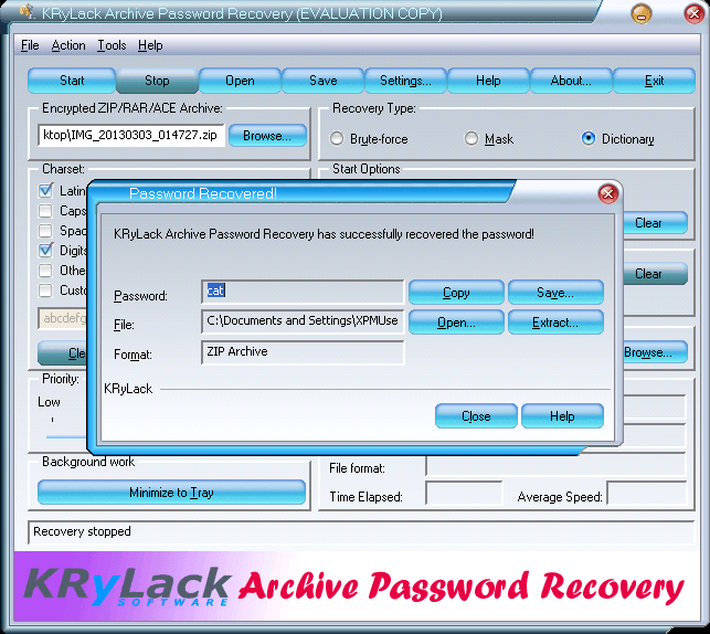 krylack rar password recovery 3.53.65 full crack