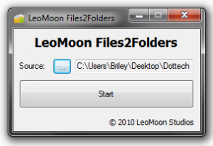 LeoMoon Files2Folders directory assigned