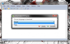 Quickpad download language