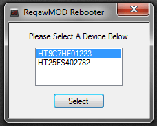RegawMod Device selection