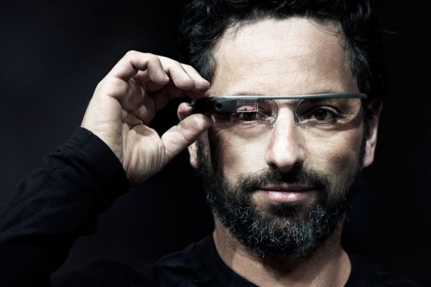 Sergey Brin with Google Glass