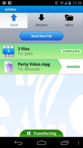 ZeZebra Android Sharing Files