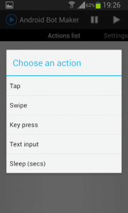 Android Bot Maker Actions