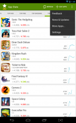 App Stats quick settings menu