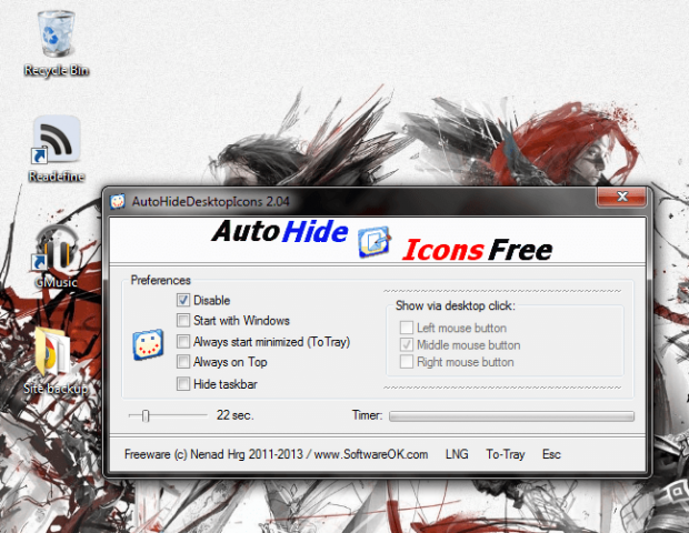 instal AutoHideDesktopIcons 6.06 free