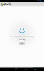 Climatip start button