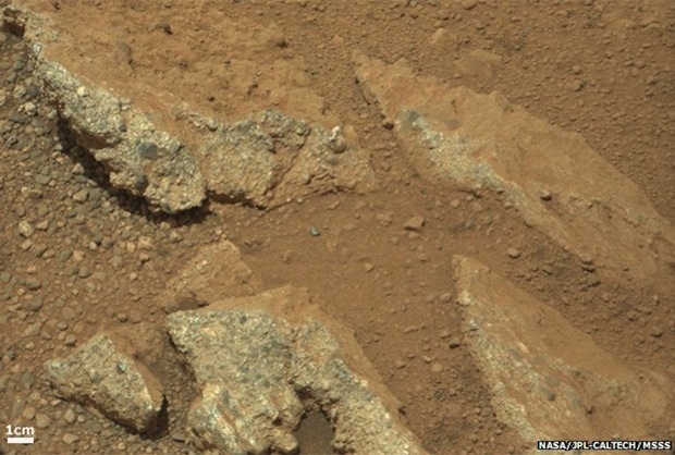 Martian Rocks from Gale Crater