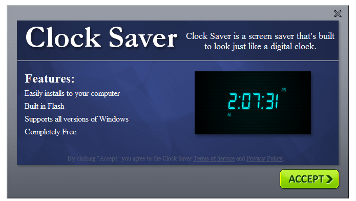 digital alarm clock screensaver free download