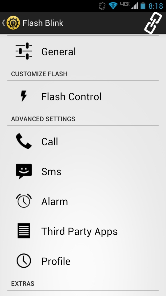 [Android] Flash Blink allows you to use the rear flash on your device