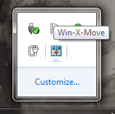 Win X Move system tray icon