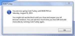 Cold Turkey active