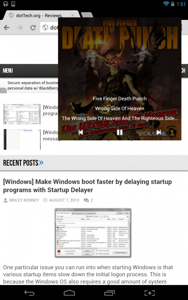 [Android] Access media controls from anywhere with Floating Music