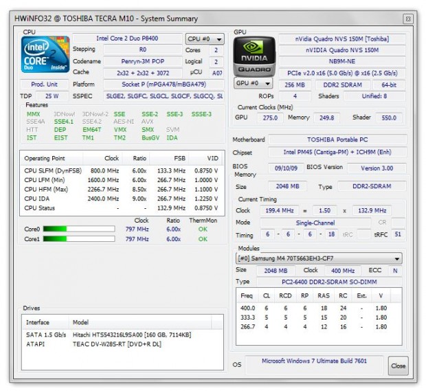 [Windows] HWiNFO is a lightweight and portable hardware monitoring tool ...