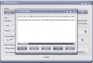 Hanso Recorder Text-to-Speech