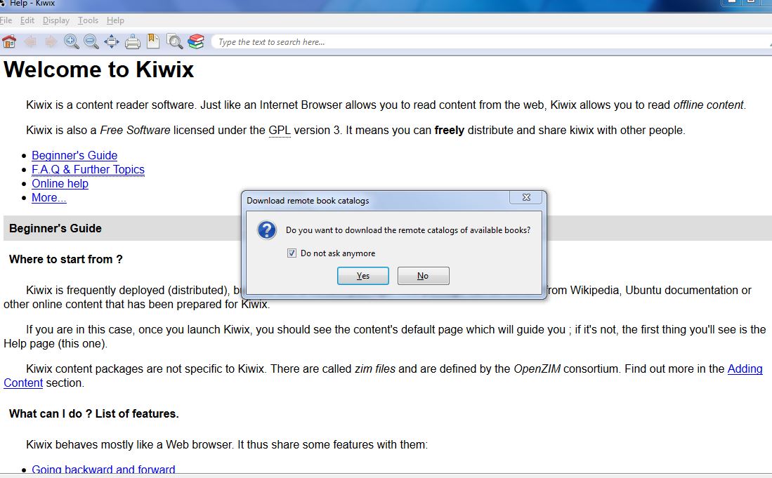 kiwix download remote catalogs