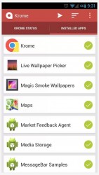 Krome installed apps