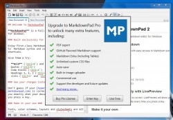 MarkdownPad upgrade to pro
