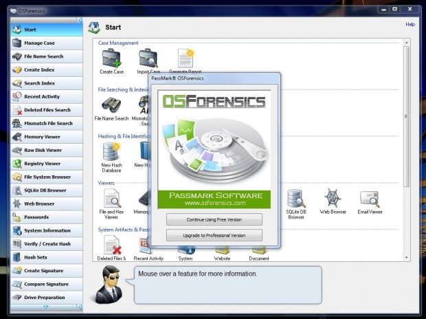 osforensics deleted files and data carving