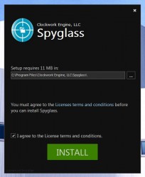 Spyglass install dialogue