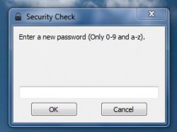 WinLockr first run password prompt