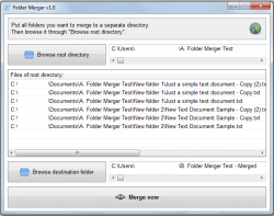 Folder Merger Merge Now
