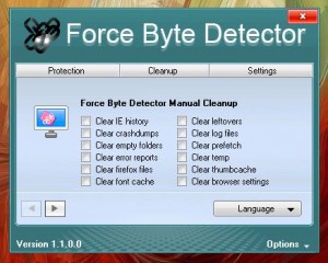 Force Byte Detector Manual cleanup