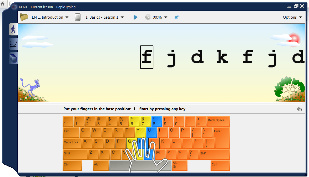 keyboard typing tutorial online