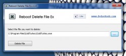 Reboot Delete File EX chosen