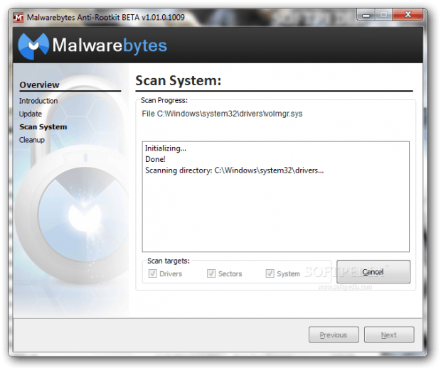 should i let malwarebytes scan for rootkits