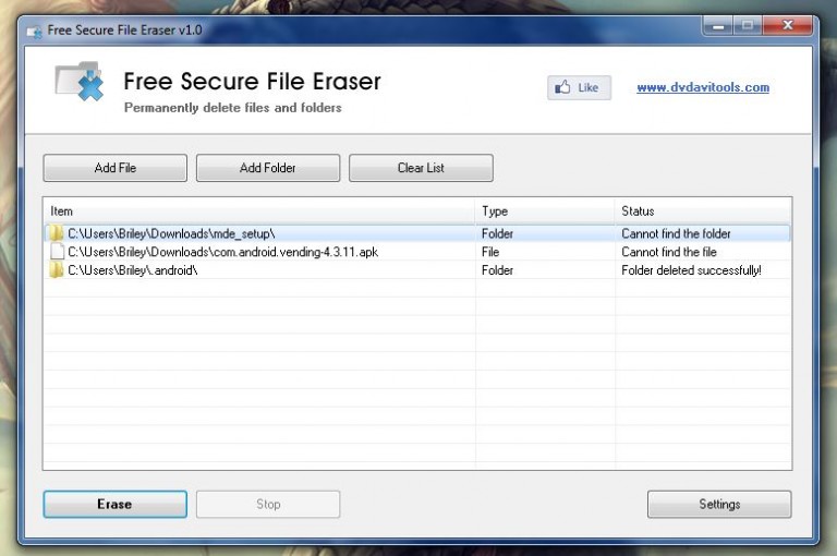 file secure erase