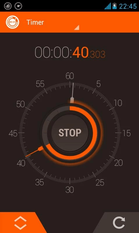 Android] and monitor time Hybrid Stopwatch and Timer dotTech