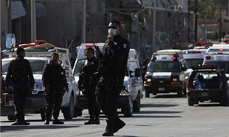 Police officers in Ciudad Juarez
